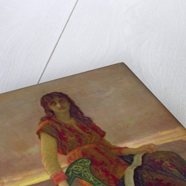 The Harpist, 1859 by Antoine Auguste Ernest Herbert or Hebert