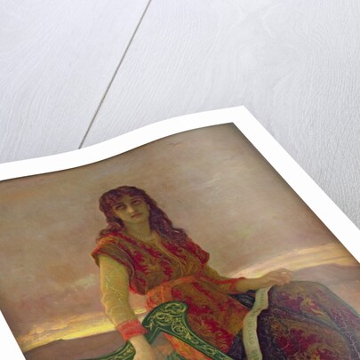 The Harpist, 1859 by Antoine Auguste Ernest Herbert or Hebert