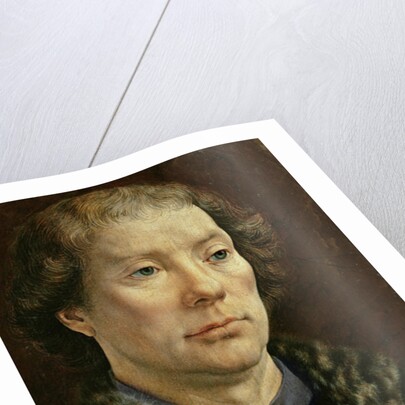 The Carondelet Diptych: left hand panel depicting Jean Carondelet Dean of Besancon church, 1517 by Jan Gossaert