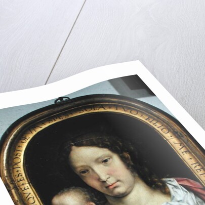 The Carondelet Diptych: right hand panel depicting the Virgin and Child, 1517 by Jan Gossaert