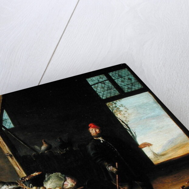 Peasant in an Interior or, Kitchen with a Still Life by Harmen van Steenwyck