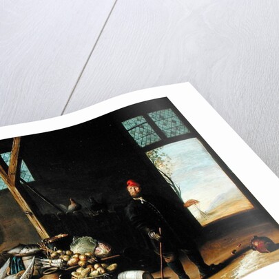 Peasant in an Interior or, Kitchen with a Still Life by Harmen van Steenwyck