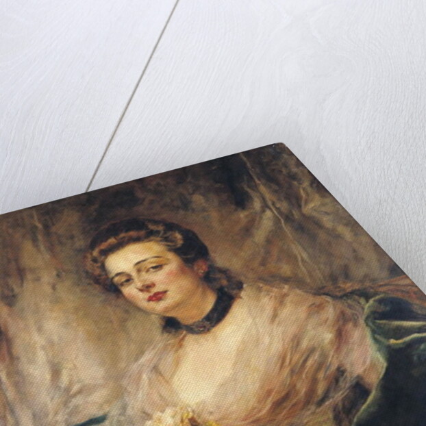 Portrait of the Artist's Wife by Eduardo-Leon Garrido