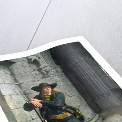 Armed Breton Guarding a Porch by Charles Loyeux
