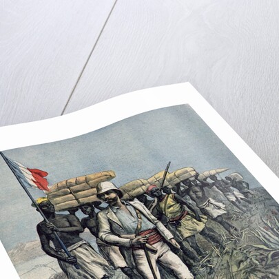 Lieutenant Mizon on his 1892 Mission of Exploration of the River Benue Area in Nigeria by Fortune Louis & Meyer Henri Meaulle