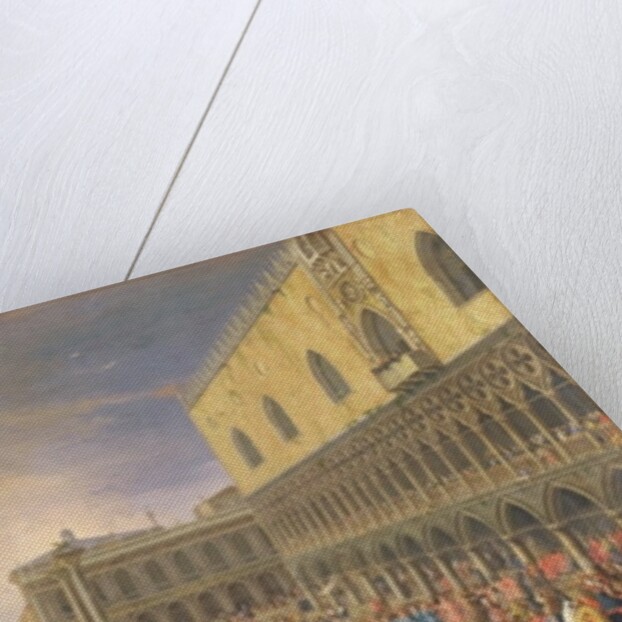 Arrival of the Comte Languet de Gergy at the Palazzo Ducale, Venice, November 1726 by Luca Carlevaris