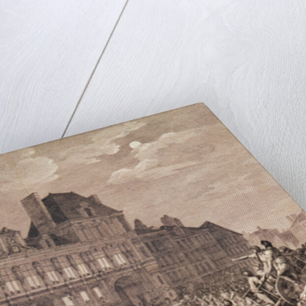 Robespierre, Saint-Just, Couthon and Hanriot Taking Refuge in the Hotel-de-Ville in Paris, 9 Thermidor Year II 1800 by Charles (after) Monnet