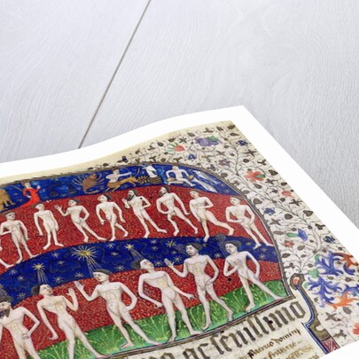 Fol.1 Signs of the zodiac and a group of men by Portuguese School