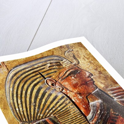 The head of Seti I from the Tomb of Seti, New Kingdom by Egyptian 19th Dynasty