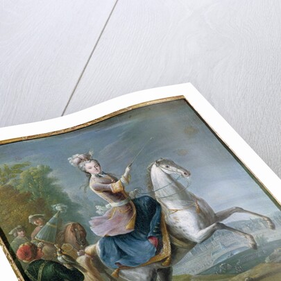 Equestrian Portrait of Maria Leszczynska by Jean-Baptiste Martin