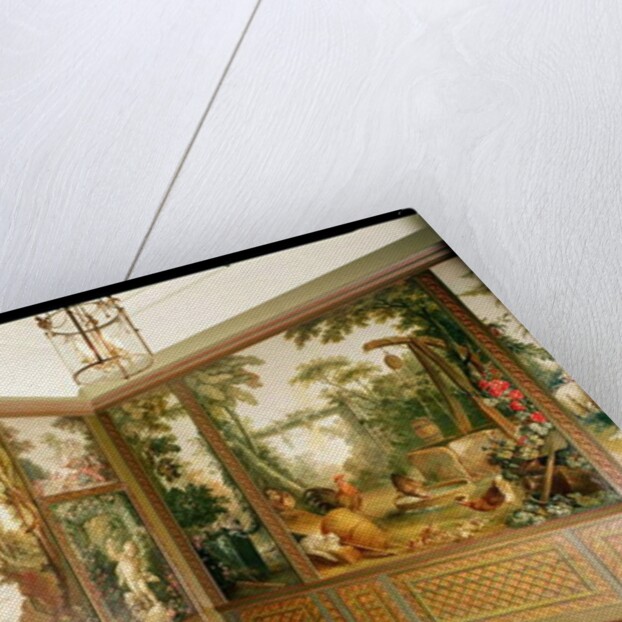 Painted wall panels in the Salon of Gille Demarteau by Francois