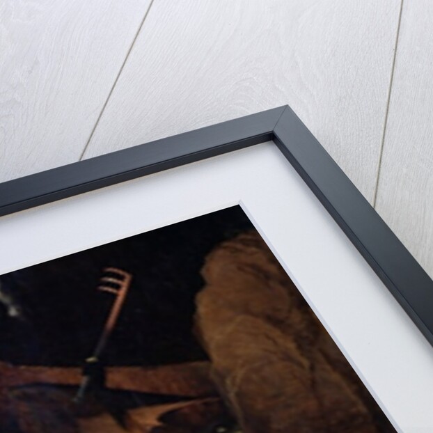 Hell, detail of a demon hitting the damned, c.1450 by Dirck Bouts