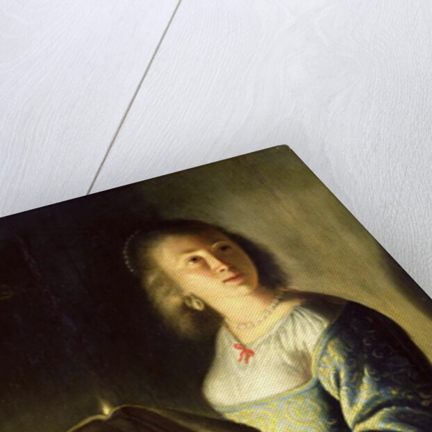 Young Woman with a Candle by Isaac de Jouderville