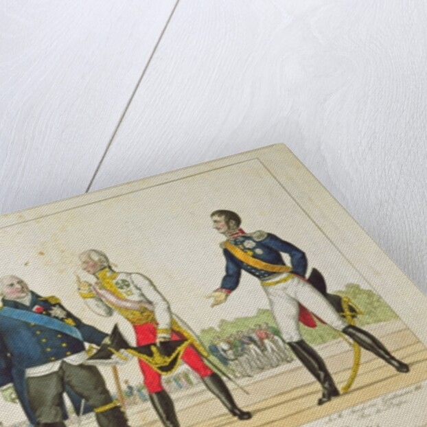 The Allied Sovereigns in Paris in 1815 by French School