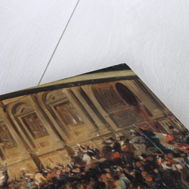 Alphonse de Lamartine Rejecting the Red Flag at the Hotel-de-Ville, Paris, 25th February 1848 by Felix Philippoteaux