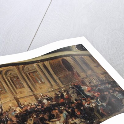 Alphonse de Lamartine Rejecting the Red Flag at the Hotel-de-Ville, Paris, 25th February 1848 by Felix Philippoteaux