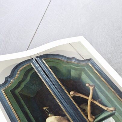 Vanitas, reverse of two panels from a triptych by Flemish School