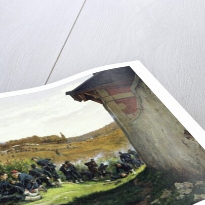 The Tirailleurs de la Seine at the Battle of Rueil-Malmaison, 21st October 1870, 1875 by Etienne Prosper Berne-Bellecour