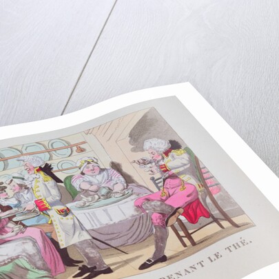 A Family from Gascony Drinking Tea, 1815 by French School