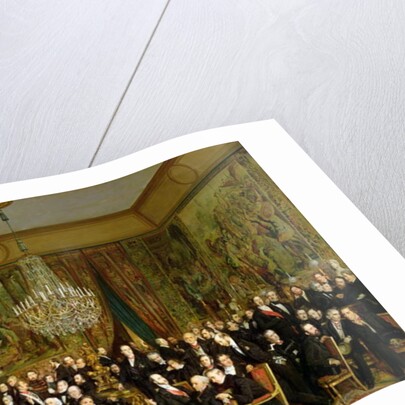 The Salon of Alfred Emilien, Comte de Nieuwerkerke at the Louvre, 1855 by Francois Auguste Biard