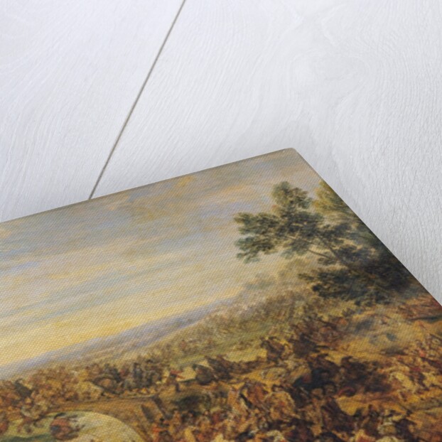 Cavalry Battle on a Bridge by Adam Frans van der Meulen