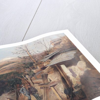 Hartmanswillerkopf, View from Roche-Sermet, 1915 by Gustave Bourgain