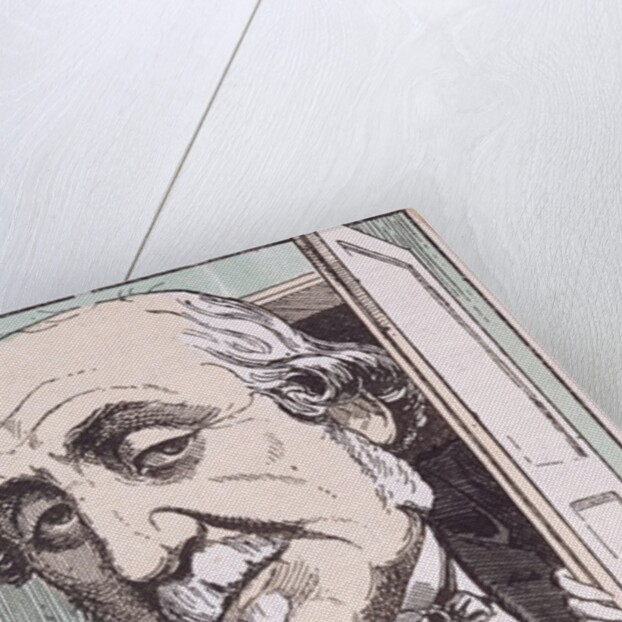 Caricature of Albert, Duc de Broglie by Moloch