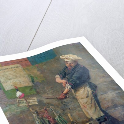 Rat Seller during the Siege of Paris, 1870 by Narcisse Chaillou