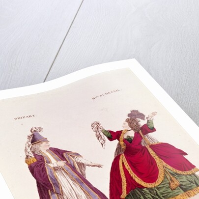 Jean-Baptiste Brizard in the role of Joad and Mademoiselle Dumesnil as Athalie by French School