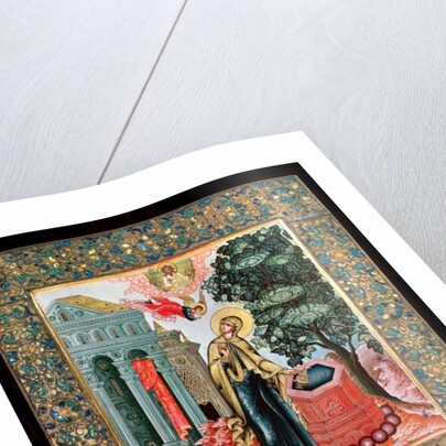 Annunciation at the Fountain by School Russian