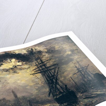 View of the Port, or The Windmills in Rotterdam, 1870 by Johan-Barthold Jongkind