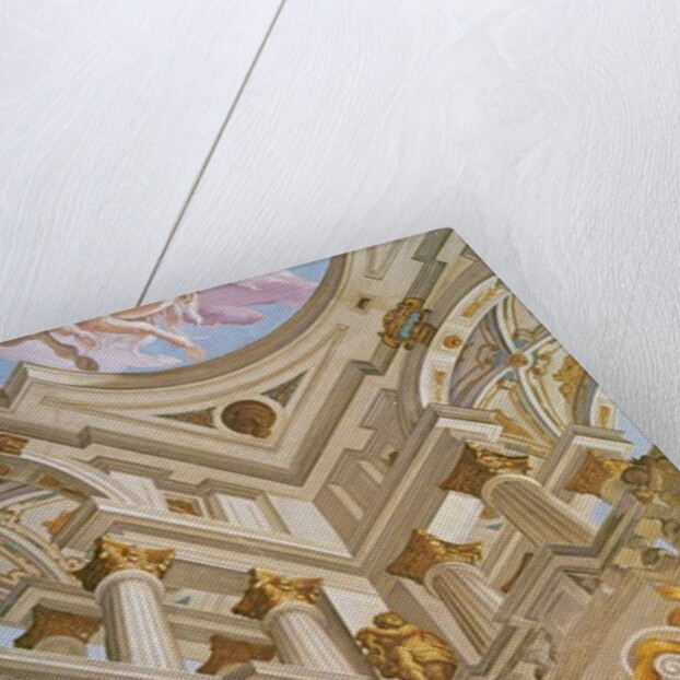 Trompe l'oeil from the ceiling of the Salle des Fetes, 1625 by Giovanni Battista Carlone