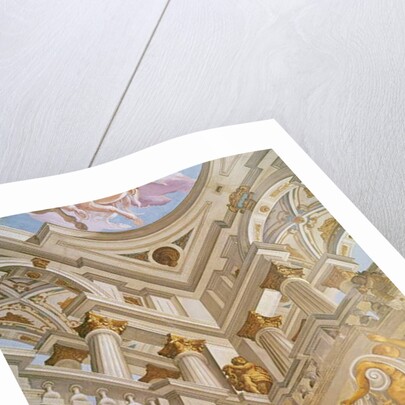 Trompe l'oeil from the ceiling of the Salle des Fetes, 1625 by Giovanni Battista Carlone
