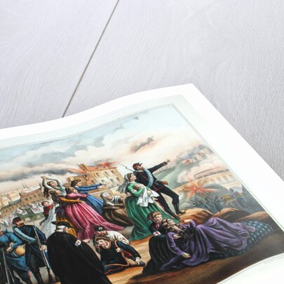 The Siege of Paris. Bombardment by the Prussians, 1870-71 by French School