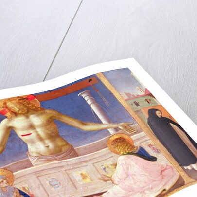 Christ Rising from his Tomb, detail of the predella panel of the Coronation of the Virgin, c.1430-32 by Fra (c.1387-1455) Angelico