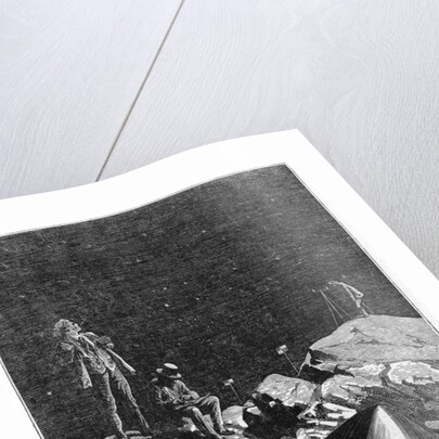 Illustration from 'From the Earth to the Moon' by Jules Verne Paris, Hetzel, published in 1865 by Emile Antoine Bayard