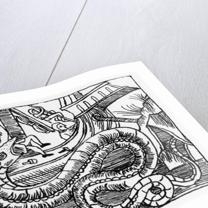 A Sea Serpent by Italian School