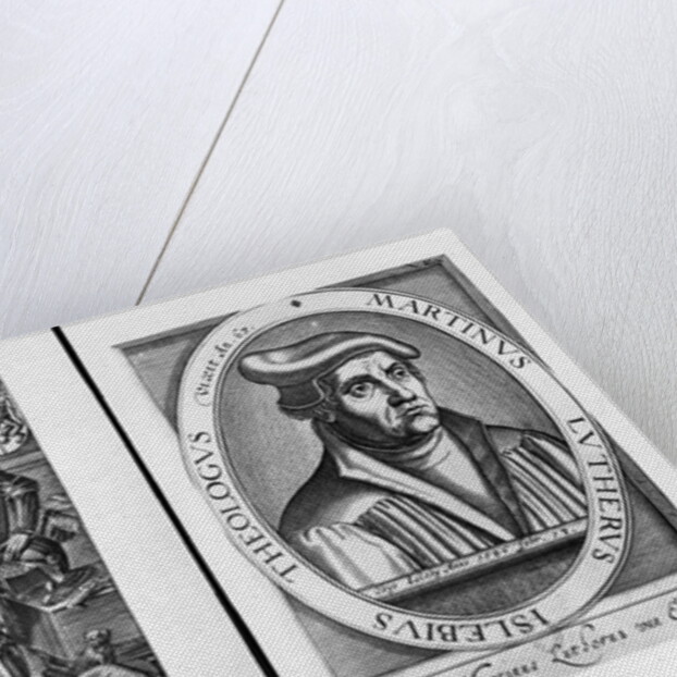 Charles Martel and Martin Luther by French School