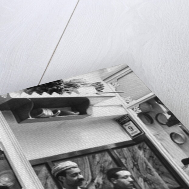 Fabrication of fez, c.1900 by French Photographer