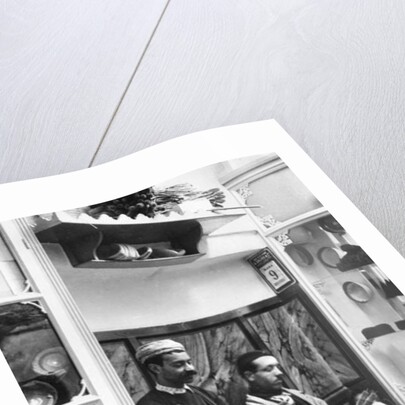 Fabrication of fez, c.1900 by French Photographer