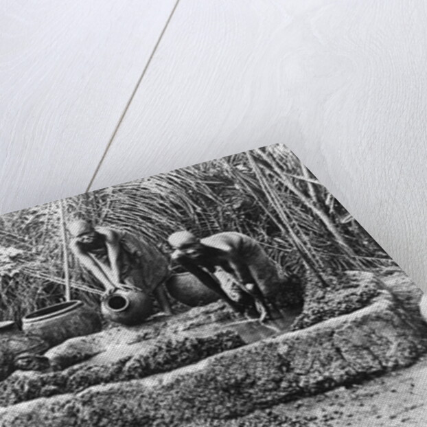 Making palm oil in Dahomey, c.1900 by French Photographer