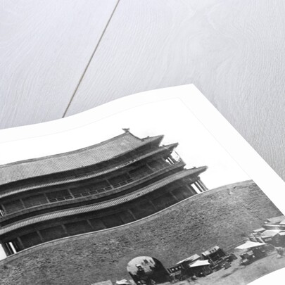Entrance to the inner wall, Peking, China, c.1900 by French Photographer