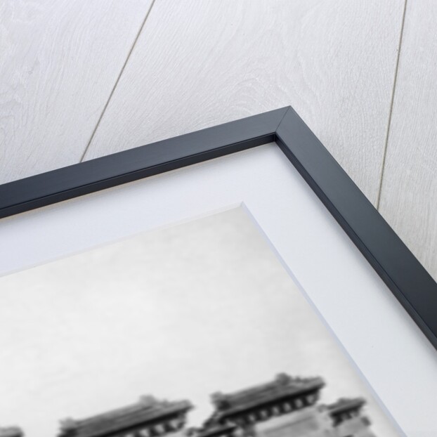 Marble gate of the north entrance of the Tombs of the Ming Dynasty, Peking, China by French Photographer