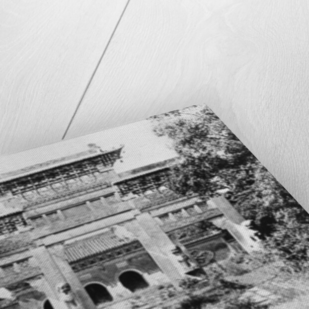 Tomb of the Emperor Qing Taizong and the sacred path at Moukden, China by Valerian Gribayedoff