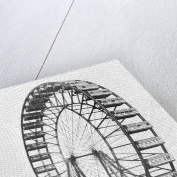 The ferris wheel at the World's Columbian Exposition of 1893 in Chicago by American Photographer