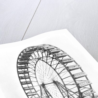 The ferris wheel at the World's Columbian Exposition of 1893 in Chicago by American Photographer