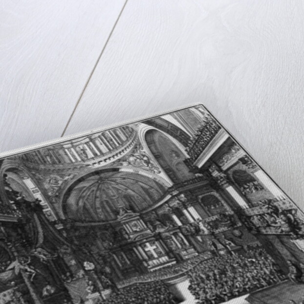 Funeral of Marie-Louise d'Orleans Queen of Spain, at the church St. Paul St. Louis, Paris by Jean II Berain