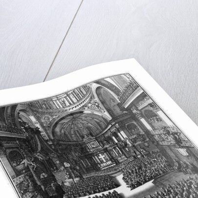 Funeral of Marie-Louise d'Orleans Queen of Spain, at the church St. Paul St. Louis, Paris by Jean II Berain