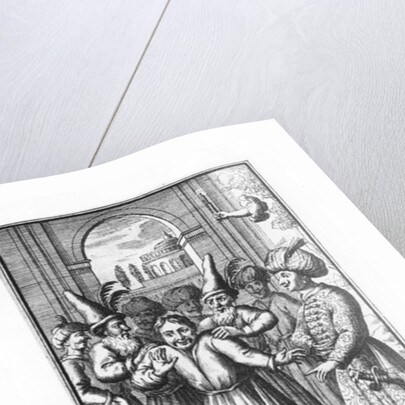 Illustration from 'Le Bourgeois Gentilhomme' by Moliere engraved by Jean Sauve by Pierre Brissart