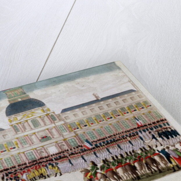 Parade in the Courtyard of the Palais des Tuileries in the Presence of the Emperor by Thomas (after) Naudet